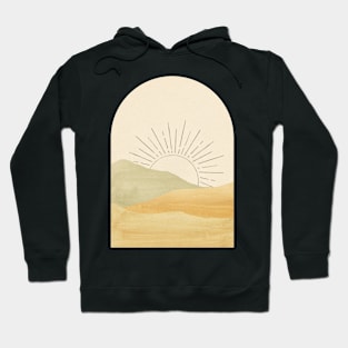 Morning sun in the mountains Hoodie